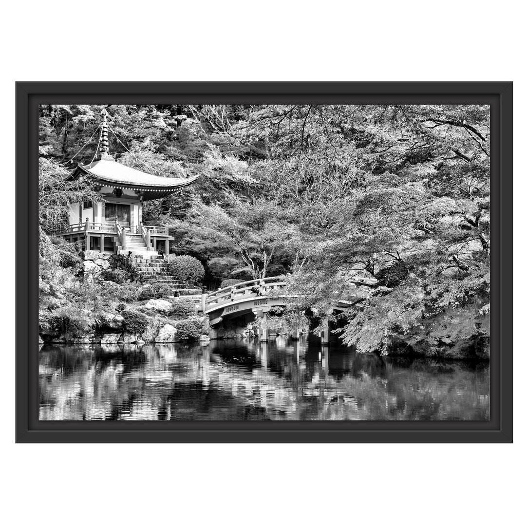 Gerahmtes Wandbild Wunderschönes Kloster in Japan