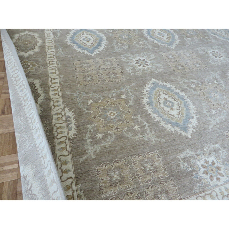 Tapis oriental brun Khotan Oushak 12 pi 1 po x 14 pi 10 po C7B3A26375474B8C825BFA154C67B3C5