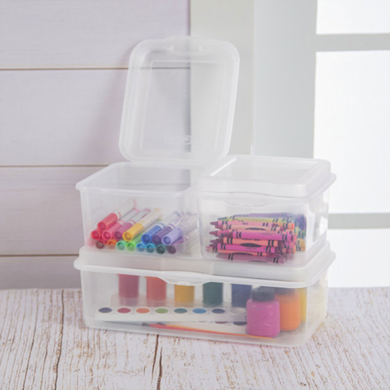 Sterilite Plastic Stacking FlipTop Latching Storage Box Container, 50.86, 1, 4.5" H x 13.13" W x 7.62" D