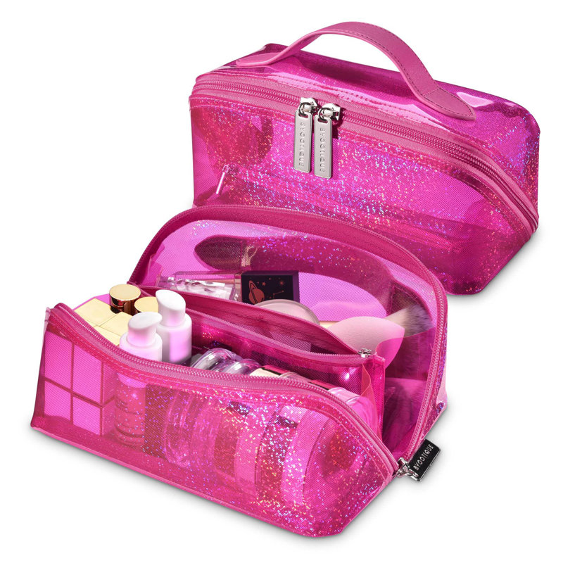 Organisateur de maquillage en plastique Meleny, Rose