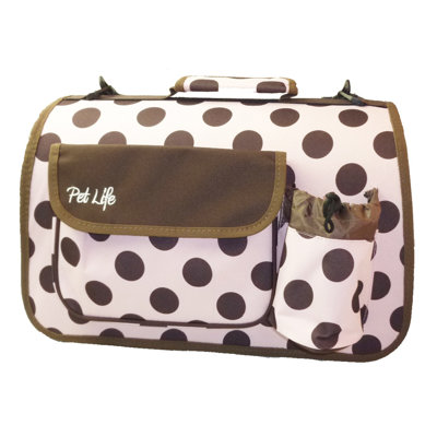 Pet Life Airline Approved Folding Zippered Casual Pet Carrier