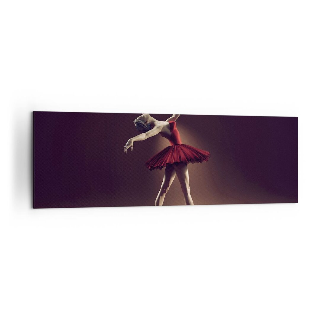 Leinwandbild Ballerina Red Dress