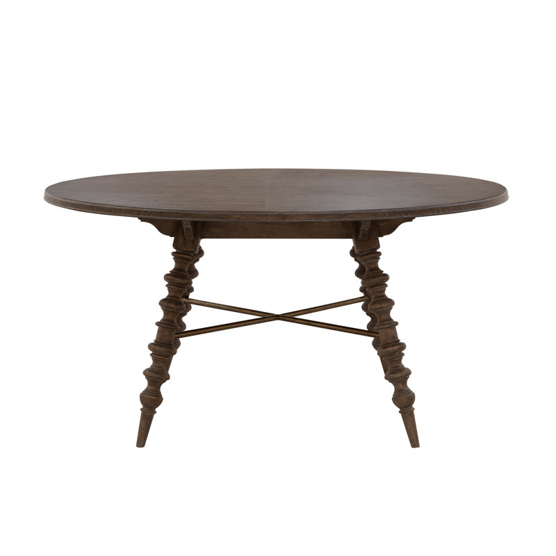 Revival Row 60" Round Brown Wood Bar Height Table
