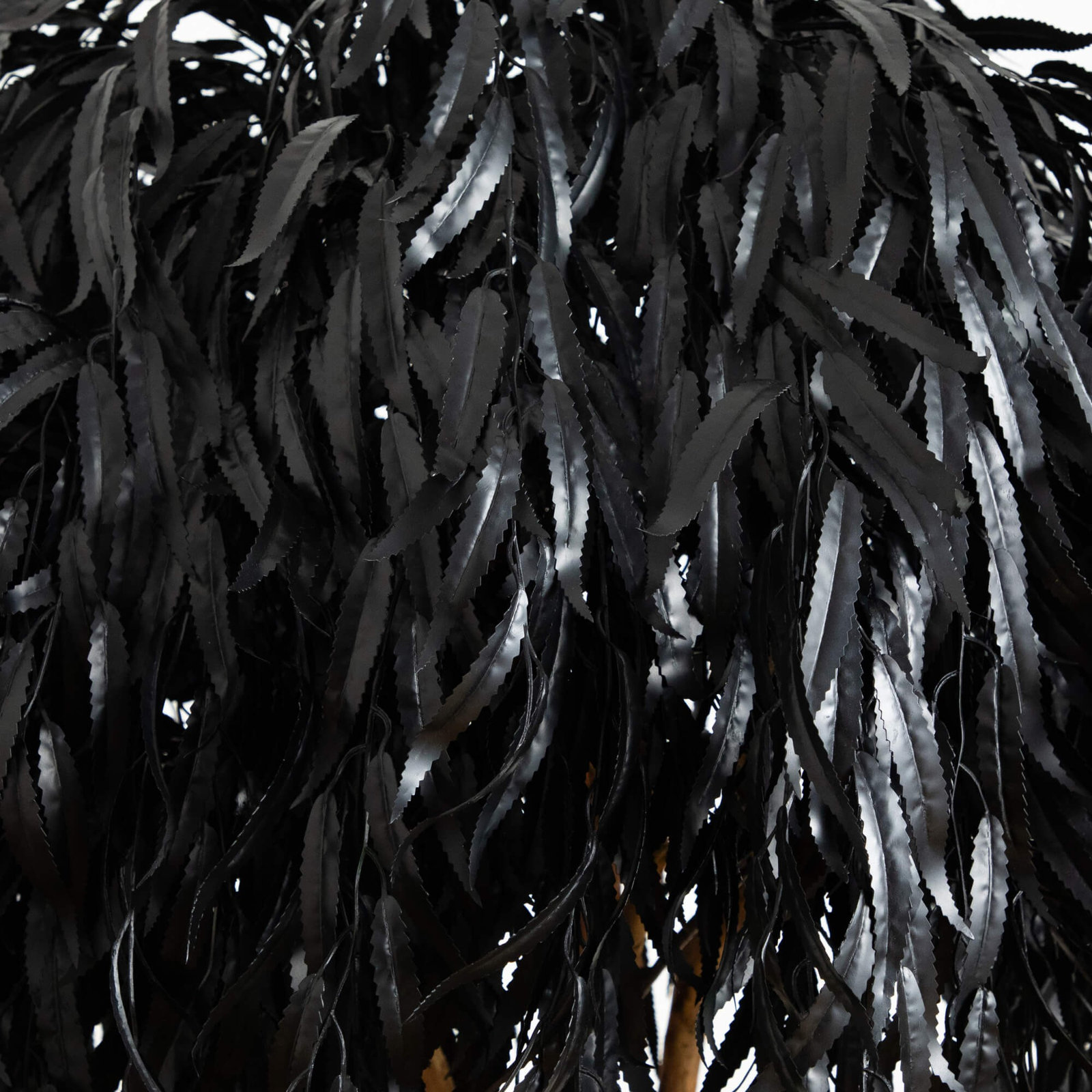 Artificial Halloween Black Willow Tree, 72" H x 38" W x 38" D