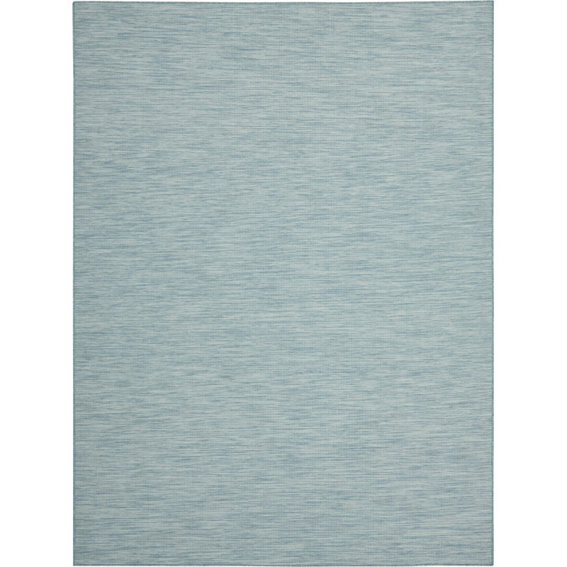 Tapis tissé à la machine 7 pi x 10 pi Aqua