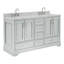 Meuble-lavabo double avec plateau Abshire 61-93359293