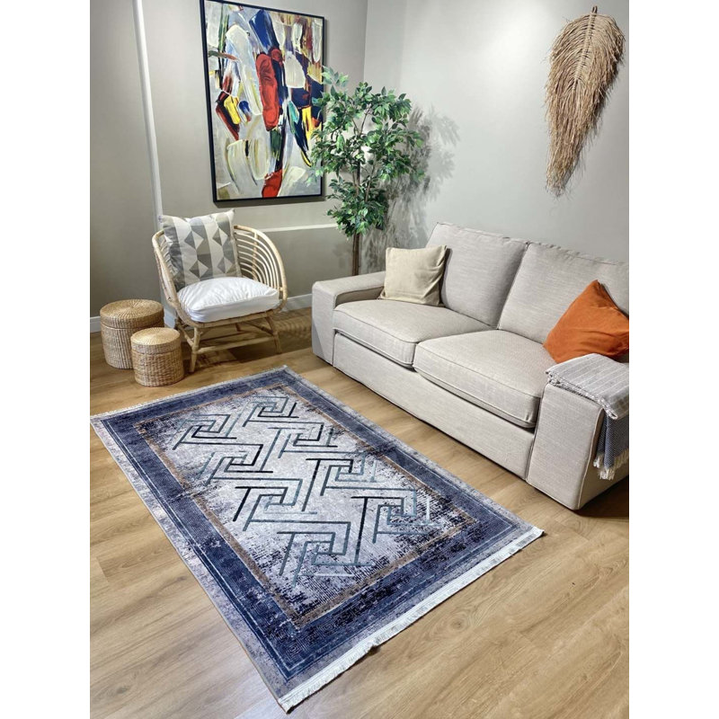 Tapis Kalkedon avec envers antidérapant, Rectangle 6 pi 7 po x 9 pi 7 po