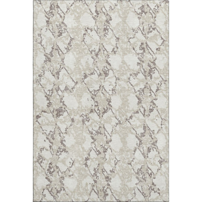 Premium Machine Washable Prisco Ivory Rug
