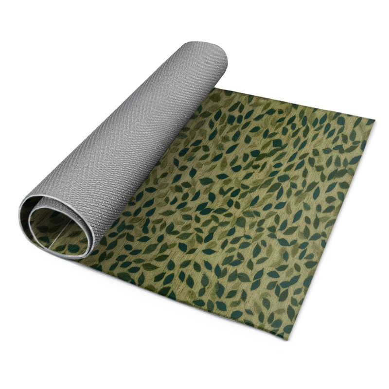 Tapis d'intérieur et d'extérieur brun Botanical