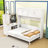 Queen Wood Murphy Bed with Built-in-Desk and Storage-1086616899