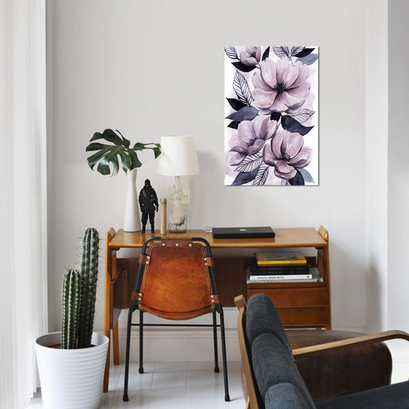 «Lavender Burst II» par Grace Popp, reproduction sur toile tendue, H 40 po x l 26 po x P 1,5 po, Toile tendue, Pas de tapis