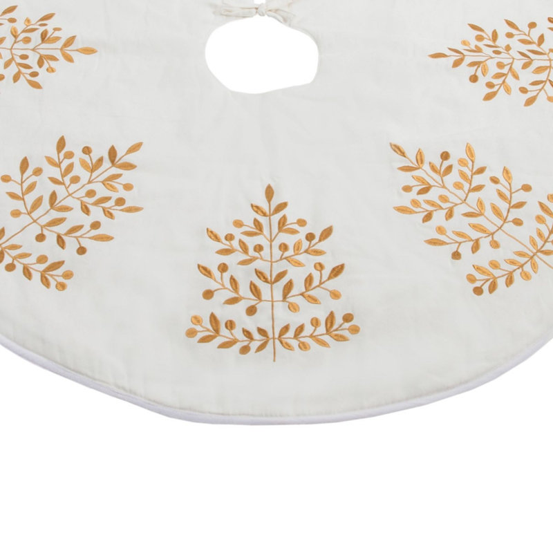 Jupe d'arbre de Noël feuille métallique P 48 po