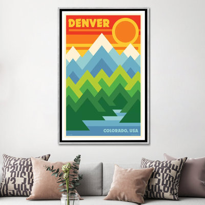 " Denver Retro Travel Poster " by Jim Zahniser