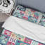 Multicolor Heart Patchwork - Ensemble de housse de couette à motif-1623839016
