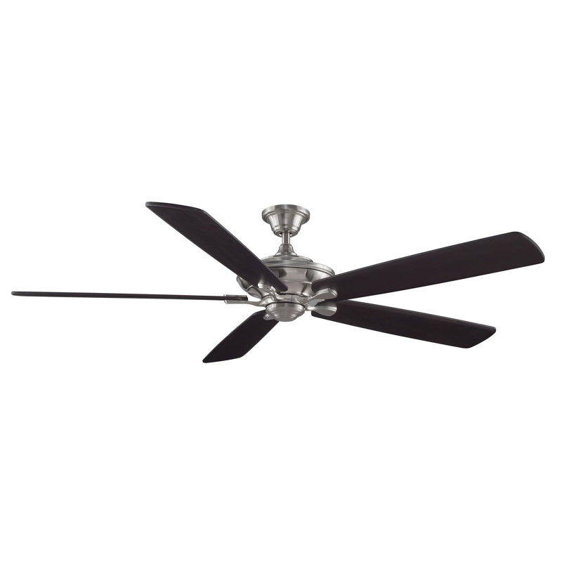 myFanimation 54 inch Indoor Traditional Ceiling Fan with Remote Control - Brushed Nickel, Brushed Nickel