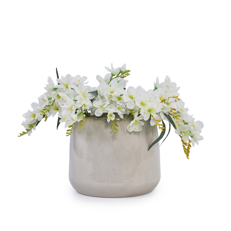 Pot de fleurs en céramique colorée, Chêne blanc Américain