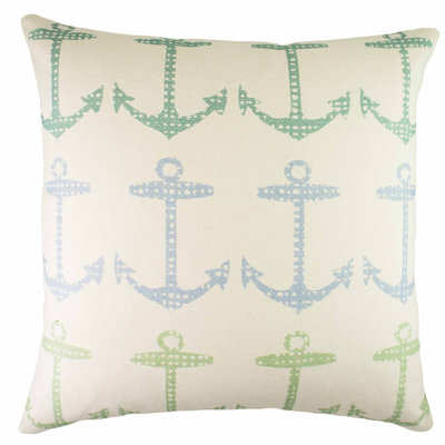 Anchor Cotton Throw Pillow
