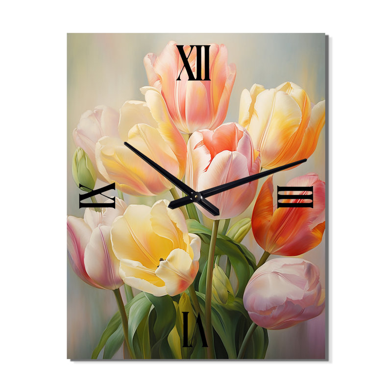 Horloge murale Tulipes, Petit