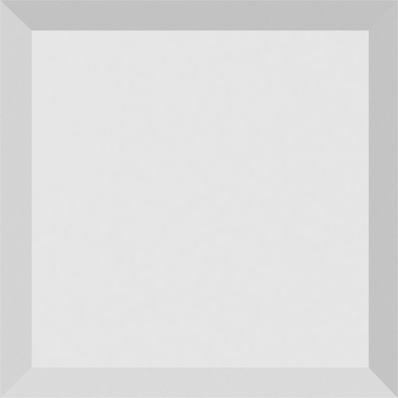 Standard Sedgwick Rosette with Beveled Edge, 3" H x 3" W x 0.5" D