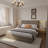Velvet Upholstered Platform Bed With Metal-Framed Headboard, Dual Wall Lamps And Bedside Tables, No Box Spring Needed-997239348-997239336