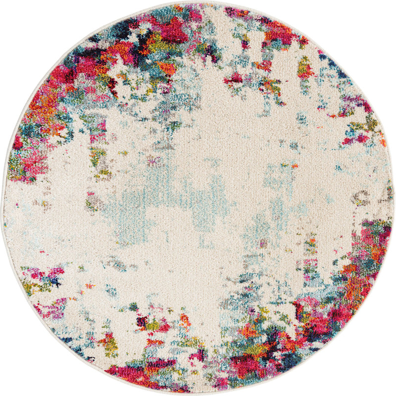 Tapis ivoire Patrocinia, Rond 3 pi 3 po