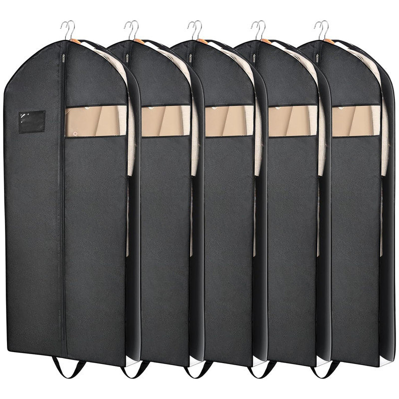 Rebrilliant 60 Garment Bags For Travel 5 Pack Garment Bag For Dresses