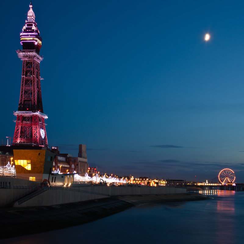 Blackpool Tower - Wrapped Canvas Print, 76cm H x 76cm W x 3.8cm D
