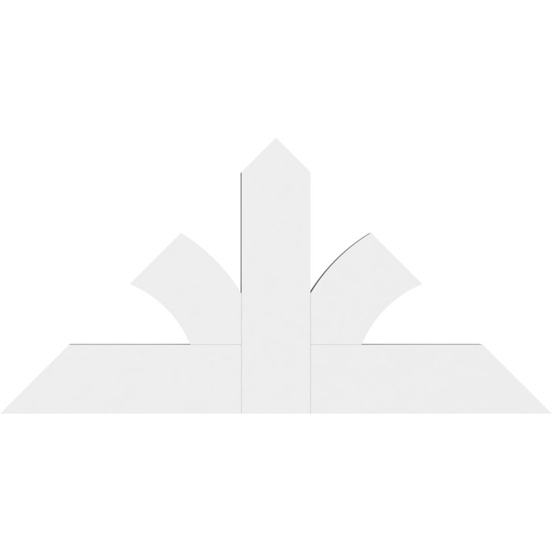 Support pour pignon en PVC de qualité architecturale Richland, H 24 po x l 48 po (pas: 12/12), P 2 po x F 6 po