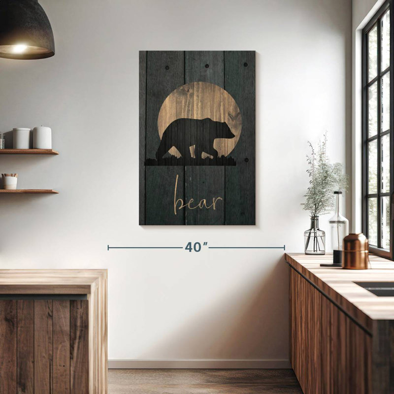 Brampt Wilderness Wood Bear, 39" H x 26" W
