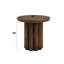 Élégante table de bout en bois brun pour la décoration de salon contemporain