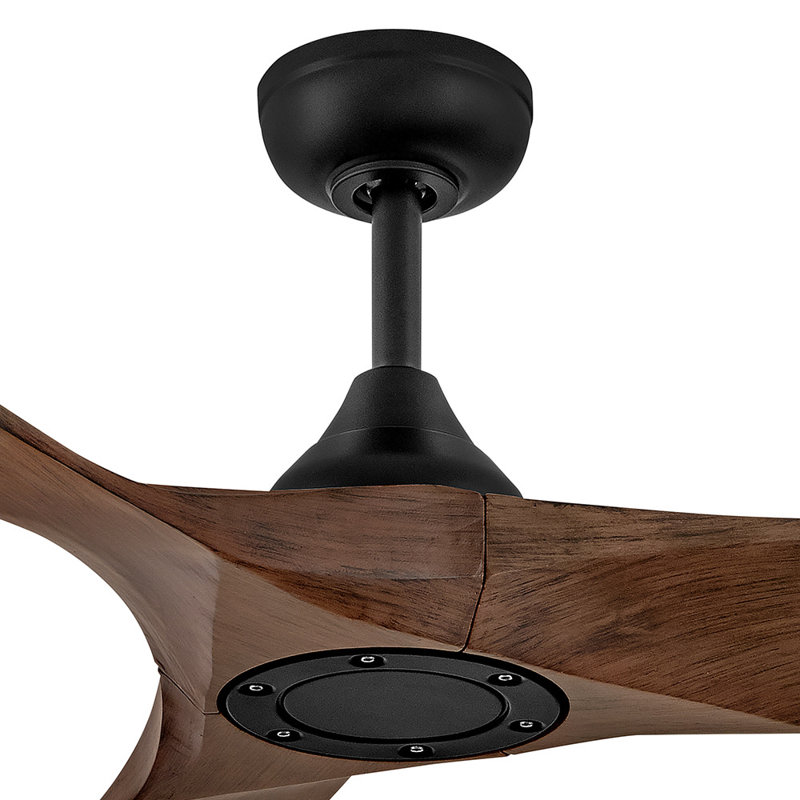 SWELL FLUSH ILLUMINATED 56" Integrated LED Smart Fan with HIRO Remote, Walnut