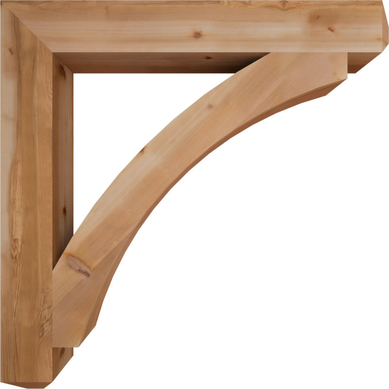 Support lisse Thorton Craftsman, Cèdre rouge, H 46 po x l 5,5 po x P 46 po