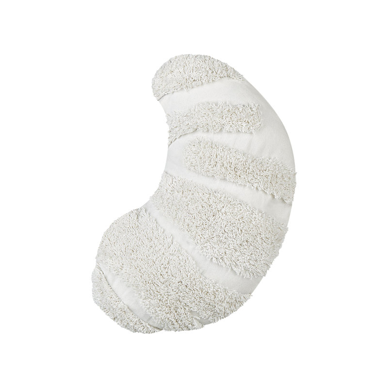 Striped White Novelty Cushion