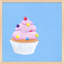 Bubble Gum Cupcake Print by Katy Montica-1619139505-1619139516