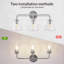 Luminaire de meuble-lavabo moderne avec abat-jour en verre transparent-471192553-321541586