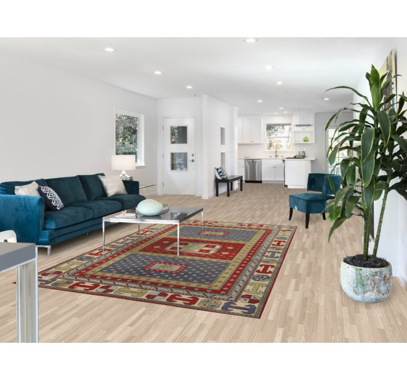 Tapis oriental géométrique Kazak 6