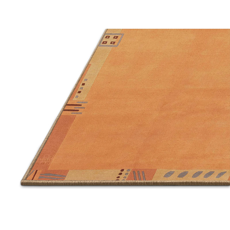 Tapis décoratif multicolore à motif abstrait, Rectangle 5 pi x 7 pi