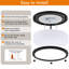 Paquet de 2 luminaires encastrés à DEL encastrés de 10 pouces, 30 W, noir, ultra lumineux 3200LM, 5CCT 2700K 3000K 4000K 5000K 6500K-118580793-118580795-118580800