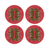 Leopard Seeing Double Pebble 16" Vinyl Placemat