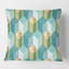 Coussin décoratif rétro à motif hexagonal IV - Mid-Century-691428838