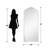 Alexiyah Arch Wood Mirror Ornate Full Length Accent Wall Mirror-1713074412-1685917103