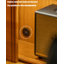 Bibliothèque ouverte moderne en bois massif