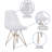 Angeleen Ghost Chair with Gold Metal Base - Hospitality Seating - Accent and Side Chair