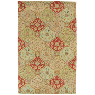 Multicoloured Floral 5x8 Hand-tufted Modern Rug