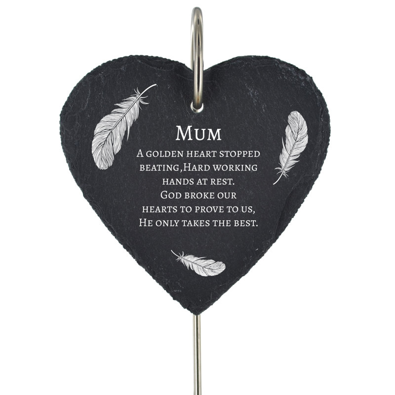 Blythers Mum Golden Heart Memorial Plaque