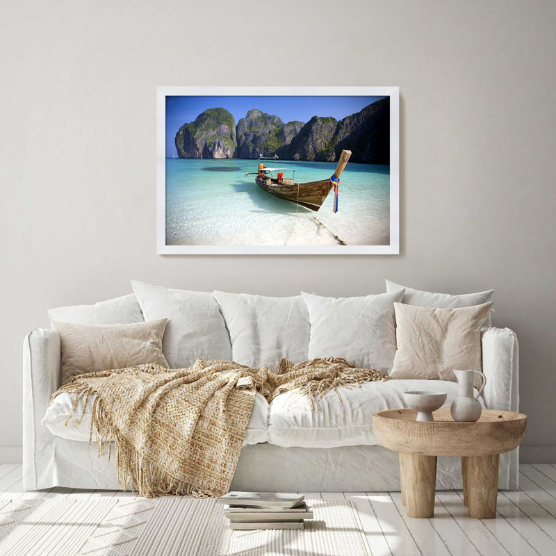 «Phi Phi Island», reproduction de photo encadrée, H 27,5 po x l 39,5 po x P 0,75 po