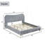 Lit plateforme tapissier Lunara-1326052478