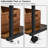 25.2'' H X 16.5'' W Mobile Printer Stand with Charging Station