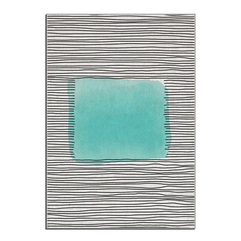 Luxurious Woven Carpet, 4.6 x 7.2 Feet | 100% Polyester, Non-Slip Felt Dot Underside, 0.4 in Pile Height | Machine Washable, Durable Raschel Knitting, Digital Printing | Perfect for Living Room & Bedroom Décor