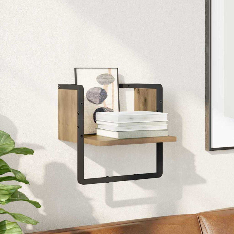 Floating Shelf, Artisian Oak, 30cm H x 30cm W x 25cm D
